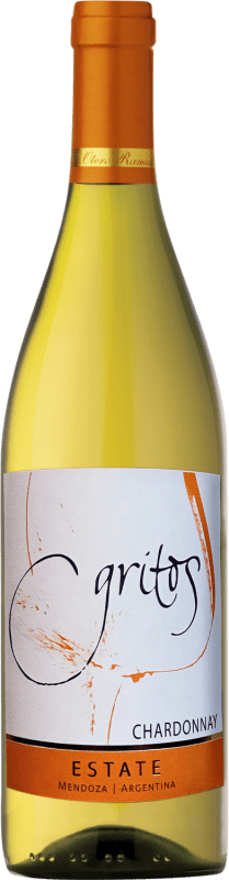 18,95 € Spedizione Gratuita | Vino Bianco Otero Ramos Gritos Estate Crianza — Invecchiato in Botte I.G. Mendoza Mendoza Argentina Chardonnay Bottiglia 75 cl
