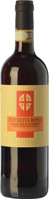 9,95 € Envío gratis | Vino tinto Fattoria dei Barbi Etichetta Rossa D.O.C.G. Morellino di Scansano Toscana Italia Merlot, Sangiovese Botella 75 cl