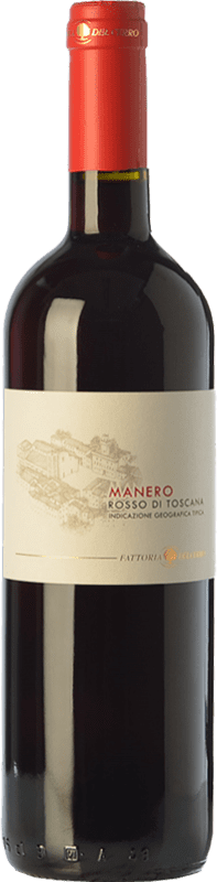 11,95 € 免费送货 | 红酒 Fattoria del Cerro Manero Rosso I.G.T. Toscana 托斯卡纳 意大利 Merlot, Sangiovese 瓶子 75 cl