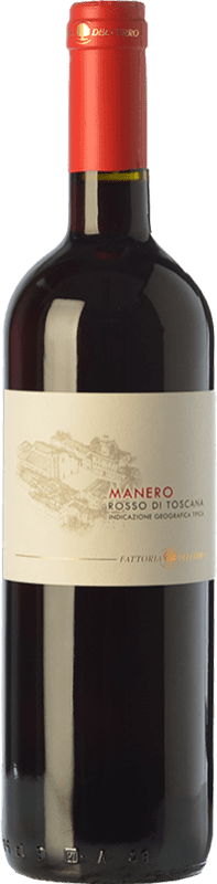 11,95 € Spedizione Gratuita | Vino rosso Fattoria del Cerro Manero Rosso I.G.T. Toscana Toscana Italia Merlot, Sangiovese Bottiglia 75 cl