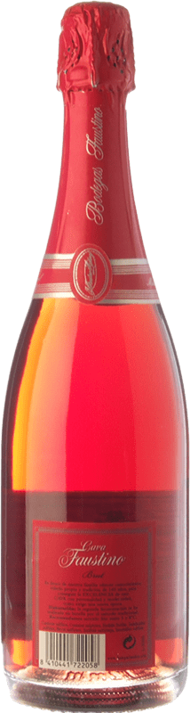 11,95 € Free Shipping | Rosé sparkling Faustino Brut D.O. Cava Catalonia Spain Grenache Bottle 75 cl