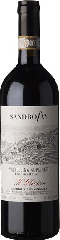 28,95 € 免费送货 | 红酒 Fay Sassella Il Glicine D.O.C. Valtellina 伦巴第 意大利 Nebbiolo 瓶子 75 cl