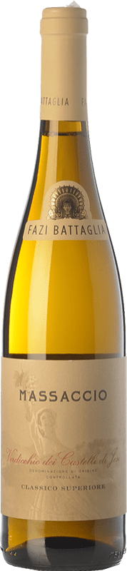 18,95 € Free Shipping | White wine Fazi Battaglia Superiore Massaccio D.O.C. Verdicchio dei Castelli di Jesi Marche Italy Verdicchio Bottle 75 cl