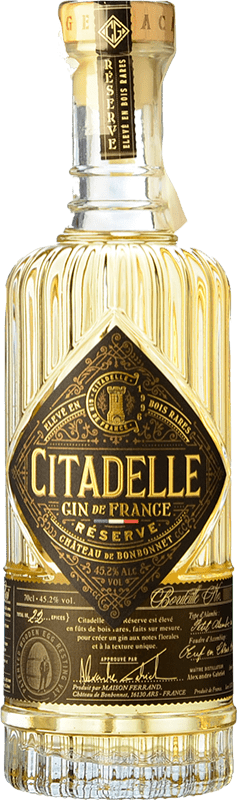 47,95 € Spedizione Gratuita | Gin Citadelle Gin Riserva Francia Bottiglia 70 cl