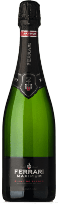 38,95 € Бесплатная доставка | Белое игристое Ferrari Maximum брют D.O.C. Trento Трентино Италия Chardonnay бутылка 75 cl