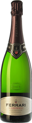 29,95 € Envío gratis | Espumoso Blanco Ferrari Maximum Semiseco D.O.C. Trento Trentino Italia Chardonnay 75 cl