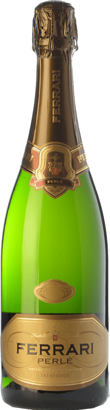 39,95 € Free Shipping | White sparkling Ferrari Perlé D.O.C. Trento Trentino Italy Chardonnay Bottle 75 cl