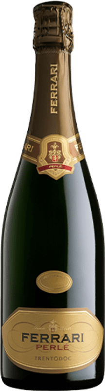 53,95 € 送料無料 | 白スパークリングワイン Ferrari Perlé D.O.C. Trento トレンティーノ イタリア Chardonnay ボトル 75 cl