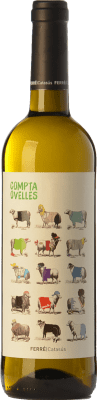 7,95 € Envio grátis | Vinho branco Ferré i Catasús Compta Ovelles Blanc D.O. Penedès Catalunha Espanha Xarel·lo, Chardonnay, Sauvignon Branca Garrafa 75 cl