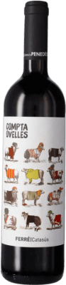 7,95 € Kostenloser Versand | Rotwein Ferré i Catasús Compta Ovelles Negre Jung D.O. Penedès Katalonien Spanien Merlot, Syrah, Cabernet Sauvignon Flasche 75 cl