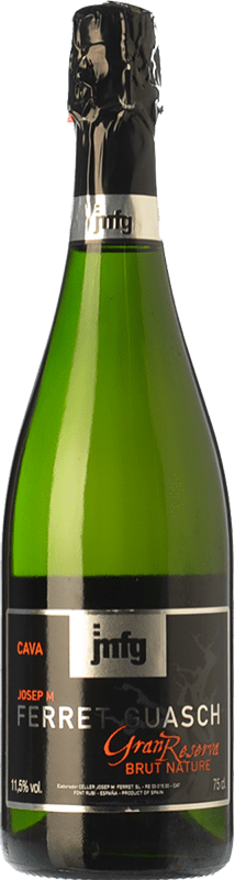 17,95 € Envoi gratuit | Vin Mousseux Blanc Ferret Guasch Brut Nature Grande Réserve D.O. Cava Catalogne Espagne Macabeo — Macabeu, Xarel·lo, Parellada Bouteille 75 cl