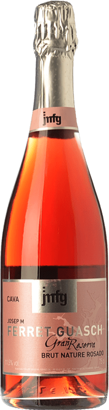 17,95 € 送料無料 | ロゼスパークリングワイン Ferret Guasch Rosat ブルットの自然 グランド・リザーブ D.O. Cava カタロニア スペイン Grenache, Pinot Black, Trepat ボトル 75 cl