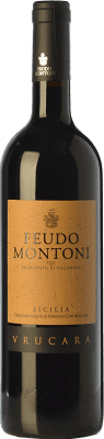 52,95 € 免费送货 | 红酒 Feudo Montoni Vrucara I.G.T. Terre Siciliane 西西里岛 意大利 Nero d'Avola 瓶子 75 cl