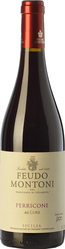14,95 € Free Shipping | Red wine Feudo Montoni I.G.T. Terre Siciliane Sicily Italy Perricone Bottle 75 cl