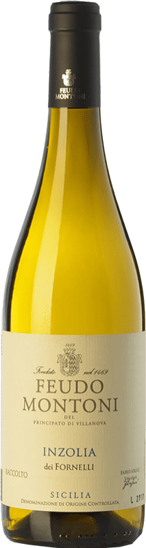 18,95 € Free Shipping | White wine Feudo Montoni Inzolia dei Fornelli I.G.T. Terre Siciliane Sicily Italy Insolia Bottle 75 cl