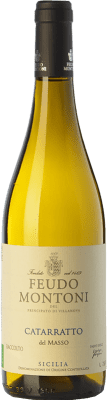14,95 € Spedizione Gratuita | Vino bianco Feudo Montoni Del Masso I.G.T. Terre Siciliane Sicilia Italia Catarratto Bottiglia 75 cl