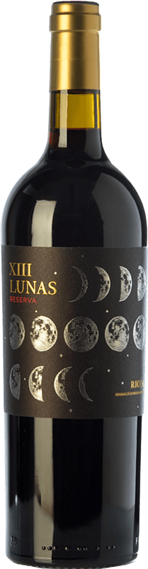 10,95 € Envio grátis | Vinho tinto Fin de Siglo XIII Lunas Reserva D.O.Ca. Rioja La Rioja Espanha Tempranillo Garrafa 75 cl