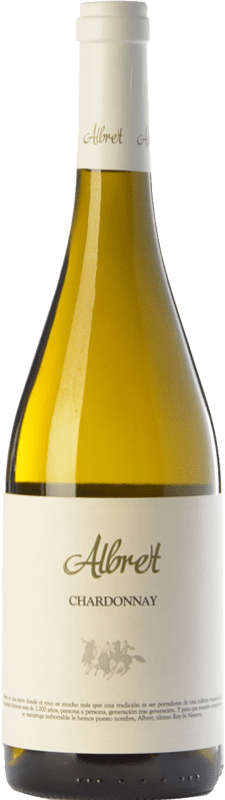 10,95 € Envío gratis | Vino blanco Albret Crianza D.O. Navarra Navarra España Chardonnay Botella 75 cl