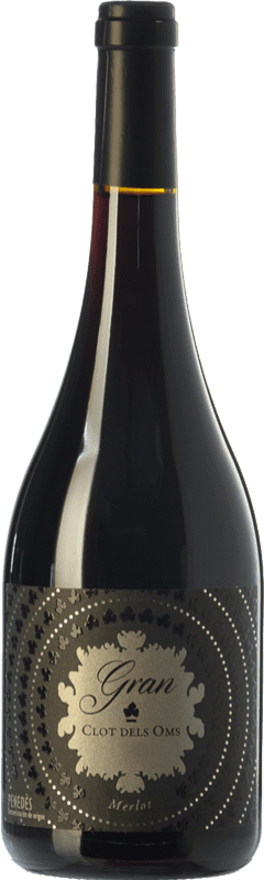 18,95 € Free Shipping | Red wine Ca N'Estella Gran Clot dels Oms Merlot Aged D.O. Penedès Catalonia Spain Merlot, Cabernet Sauvignon Bottle 75 cl