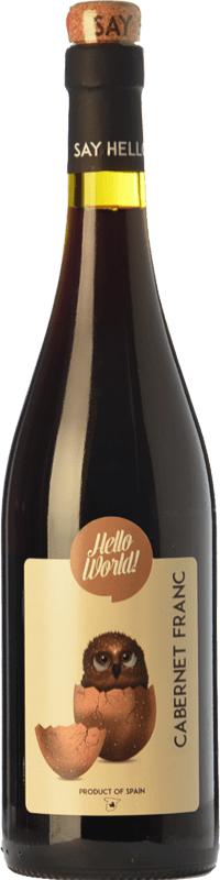 6,95 € Free Shipping | Red wine Finca La Estacada Hello World Joven I.G.P. Vino de la Tierra de Castilla Castilla la Mancha Spain Cabernet Franc Bottle 75 cl