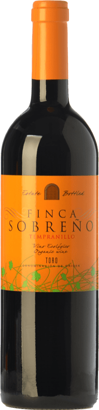 9,95 € 免费送货 | 红酒 Finca Sobreño Ecológico 年轻的 D.O. Toro 卡斯蒂利亚莱昂 西班牙 Tinta de Toro 瓶子 75 cl