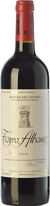 41,95 € Free Shipping | Red wine Finca Torremilanos Torre Albéniz Reserva D.O. Ribera del Duero Castilla y León Spain Tempranillo, Tempranillo White Bottle 75 cl