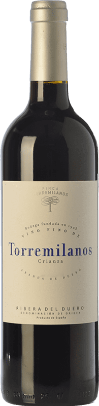 23,95 € 免费送货 | 红酒 Finca Torremilanos 岁 D.O. Ribera del Duero 卡斯蒂利亚莱昂 西班牙 Tempranillo, Cabernet Sauvignon 瓶子 75 cl