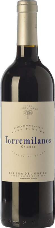 28,95 € Free Shipping | Red Wine Finca Torremilanos Crianza — Aged D.O. Ribera del Duero Castilla y León Spain Tempranillo, Cabernet Sauvignon Eco — Organic Bottle 75 cl