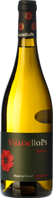12,95 € Envio grátis | Vinho Branco Finca Viladellops D.O. Penedès Catalunha Espanha Xarel·lo Eco Biológico Garrafa 75 cl