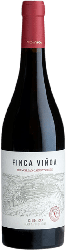 14,95 € Free Shipping | Red wine Finca Viñoa Joven D.O. Ribeiro Galicia Spain Sousón, Caíño Black, Brancellao Bottle 75 cl
