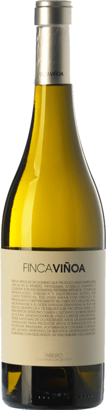 14,95 € Spedizione Gratuita | Vino bianco Finca Viñoa D.O. Ribeiro Galizia Spagna Godello, Loureiro, Treixadura, Albariño Bottiglia 75 cl