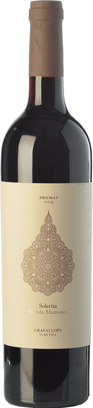 36,95 € Free Shipping | Red wine Finques de Manyetes Solertia Aged D.O.Ca. Priorat Catalonia Spain Syrah, Grenache, Cabernet Sauvignon Bottle 75 cl
