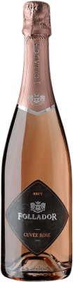 16,95 € Kostenloser Versand | Rosé Sekt Follador Cuvée Rosé I.G.T. Veneto Venetien Italien Glera, Rosenmuskateller Flasche 75 cl