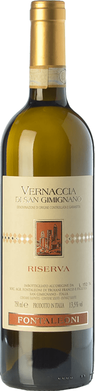 16,95 € Envío gratis | Vino blanco Fontaleoni Reserva D.O.C.G. Vernaccia di San Gimignano Toscana Italia Vernaccia Botella 75 cl