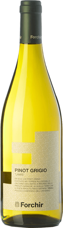 11,95 € Бесплатная доставка | Белое вино Forchir Pinot Grigio Lamis D.O.C. Friuli Grave Фриули-Венеция-Джулия Италия Pinot Grey бутылка 75 cl