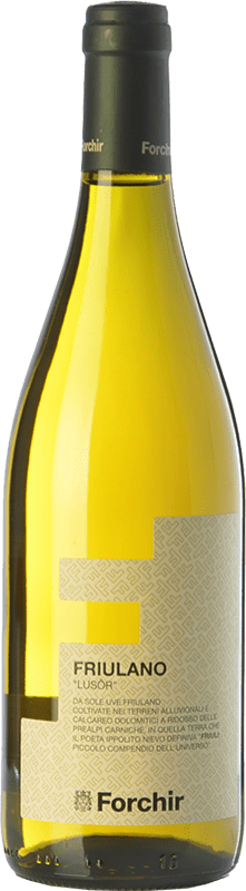 11,95 € Бесплатная доставка | Белое вино Forchir Lusor D.O.C. Friuli Grave Фриули-Венеция-Джулия Италия Friulano бутылка 75 cl