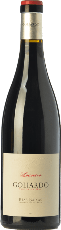 36,95 € Free Shipping | Red Wine Forjas del Salnés Goliardo Crianza — Aged D.O. Rías Baixas Galicia Spain Loureiro Bottle 75 cl