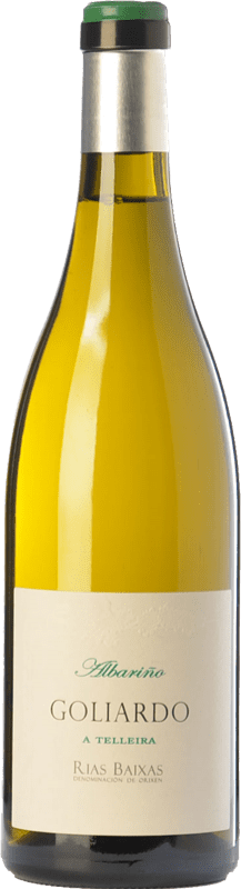 27,95 € Бесплатная доставка | Белое вино Forjas del Salnés Goliardo A Telleira старения D.O. Rías Baixas Галисия Испания Albariño бутылка 75 cl
