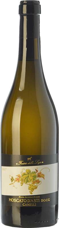 13,95 € Free Shipping | Sweet wine Forteto della Luja Piasa San Maurizio D.O.C.G. Moscato d'Asti Piemonte Italy Muscat White Bottle 75 cl