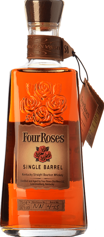 51,95 € 免费送货 | 波本威士忌 Four Roses Single Barrel 肯塔基 美国 瓶子 70 cl