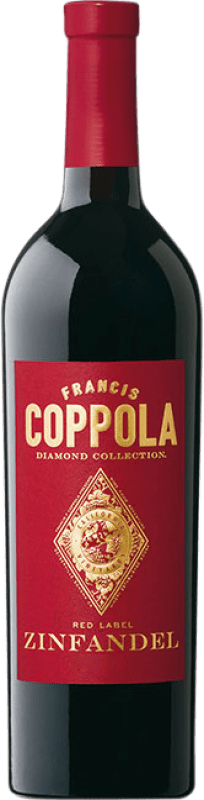 27,95 € 送料無料 | 赤ワイン Francis Ford Coppola Diamond Zinfandel Crianza — クリアンサ I.G. California カリフォルニア州 アメリカ Petite Syrah, Zinfandel — ジンファンデル ボトル 75 cl