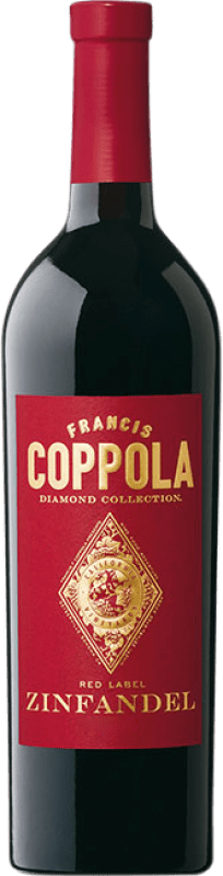 32,95 € Kostenloser Versand | Rotwein Francis Ford Coppola Diamond Zinfandel Alterung I.G. California Kalifornien Vereinigte Staaten Petite Syrah, Zinfandel Flasche 75 cl