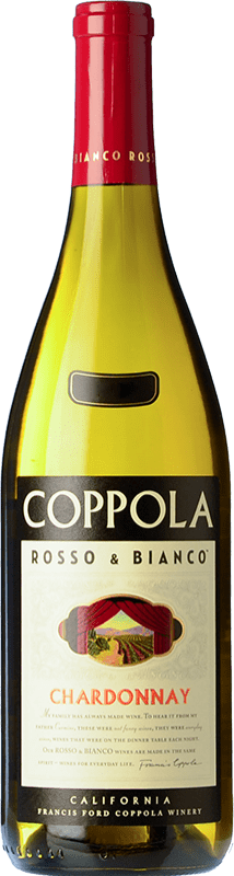 18,95 € Бесплатная доставка | Белое вино Francis Ford Coppola Rosso & Bianco Chardonnay I.G. California Калифорния Соединенные Штаты Chardonnay, Pinot Grey бутылка 75 cl
