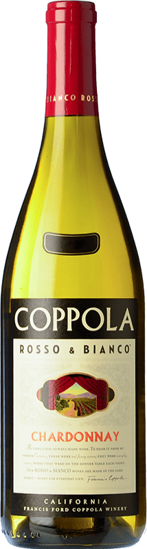 17,95 € Kostenloser Versand | Weißwein Francis Ford Coppola Rosso & Bianco Chardonnay I.G. California Kalifornien Vereinigte Staaten Chardonnay, Grauburgunder Flasche 75 cl