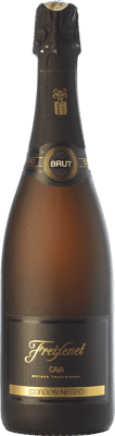 9,95 € Spedizione Gratuita | Spumante bianco Freixenet Cordón Negro Brut D.O. Cava Catalogna Spagna Macabeo, Xarel·lo, Parellada Bottiglia 75 cl