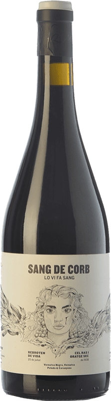 17,95 € Free Shipping | Red wine Frisach Sang de Corb Negre Aged D.O. Terra Alta Catalonia Spain Grenache, Carignan, Grenache Hairy Bottle 75 cl