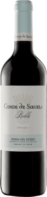 9,95 € Бесплатная доставка | Красное вино Frutos Villar Conde Siruela Дуб D.O. Ribera del Duero Кастилия-Леон Испания Tempranillo бутылка 75 cl