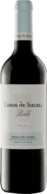 9,95 € Free Shipping | Red wine Frutos Villar Conde Siruela Oak D.O. Ribera del Duero Castilla y León Spain Tempranillo Bottle 75 cl