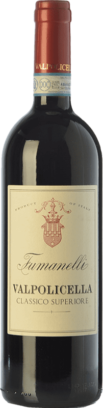 18,95 € Бесплатная доставка | Красное вино Fumanelli Classico Superiore D.O.C. Valpolicella Венето Италия Corvina — Корвина, Rondinella — Рондинелла, Corvinone — Корвиноне Бутылка 75 cl