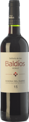 8,95 € 免费送货 | 红酒 García de Aranda Señorío de los Baldíos 橡木 D.O. Ribera del Duero 卡斯蒂利亚莱昂 西班牙 Tempranillo 瓶子 75 cl